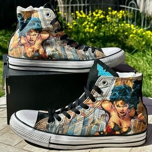 Converse Chuck Taylor All Star High Top × Wonder Woman • DC Comics • M8 W10